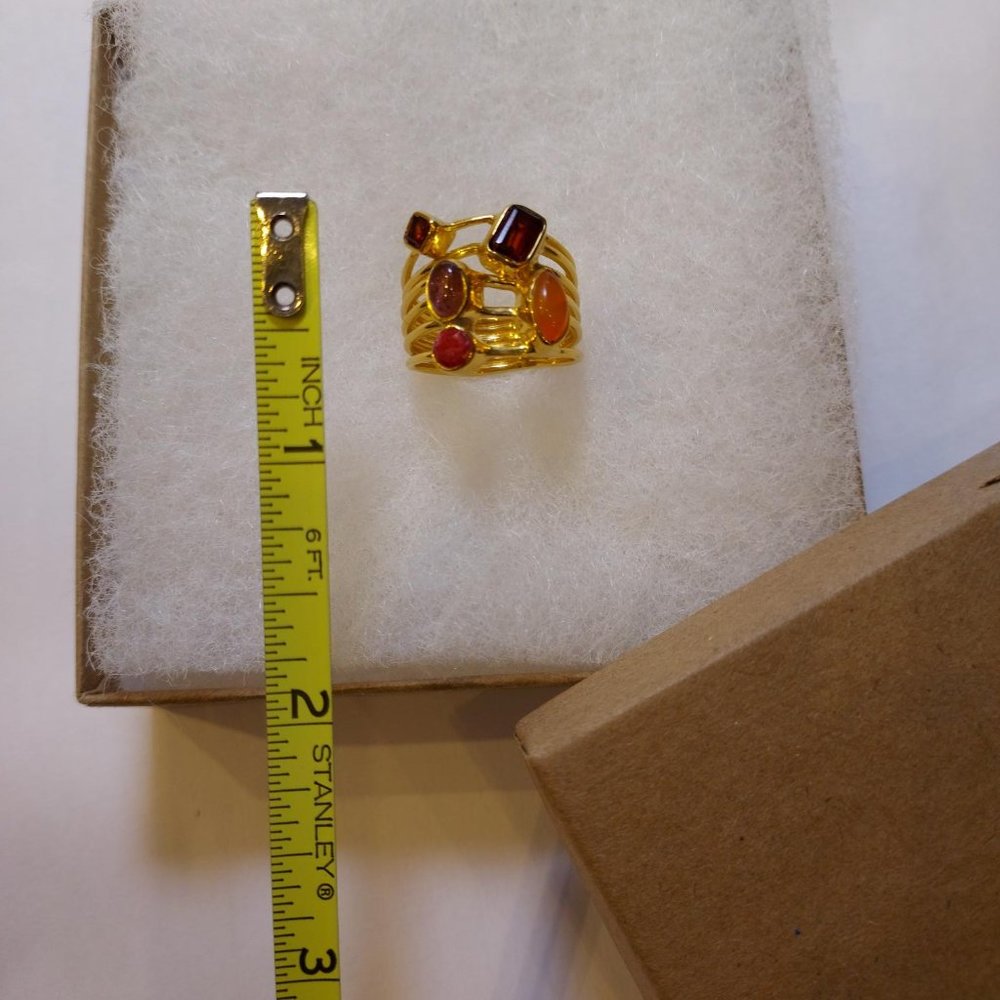 NIB Sundance Catalog "Chocolate Box" ring, size 8 - Picture 8 of 12